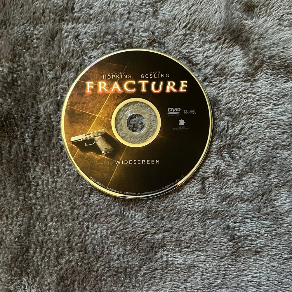 Fracture DVD – Loose Disc Only – Anthony Hopkins & Ryan Gosling – Thriller